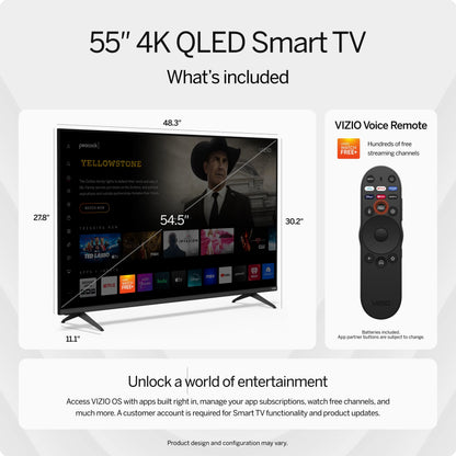 Clase De 55" Quantum 4K QLED HDR Smart TV (M55Q6-L4)